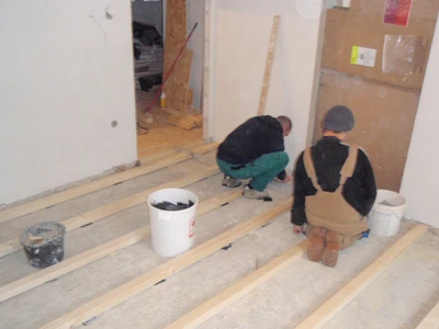 Byt Brno, Orlí_trámová podlaha-OSB, plovoucí